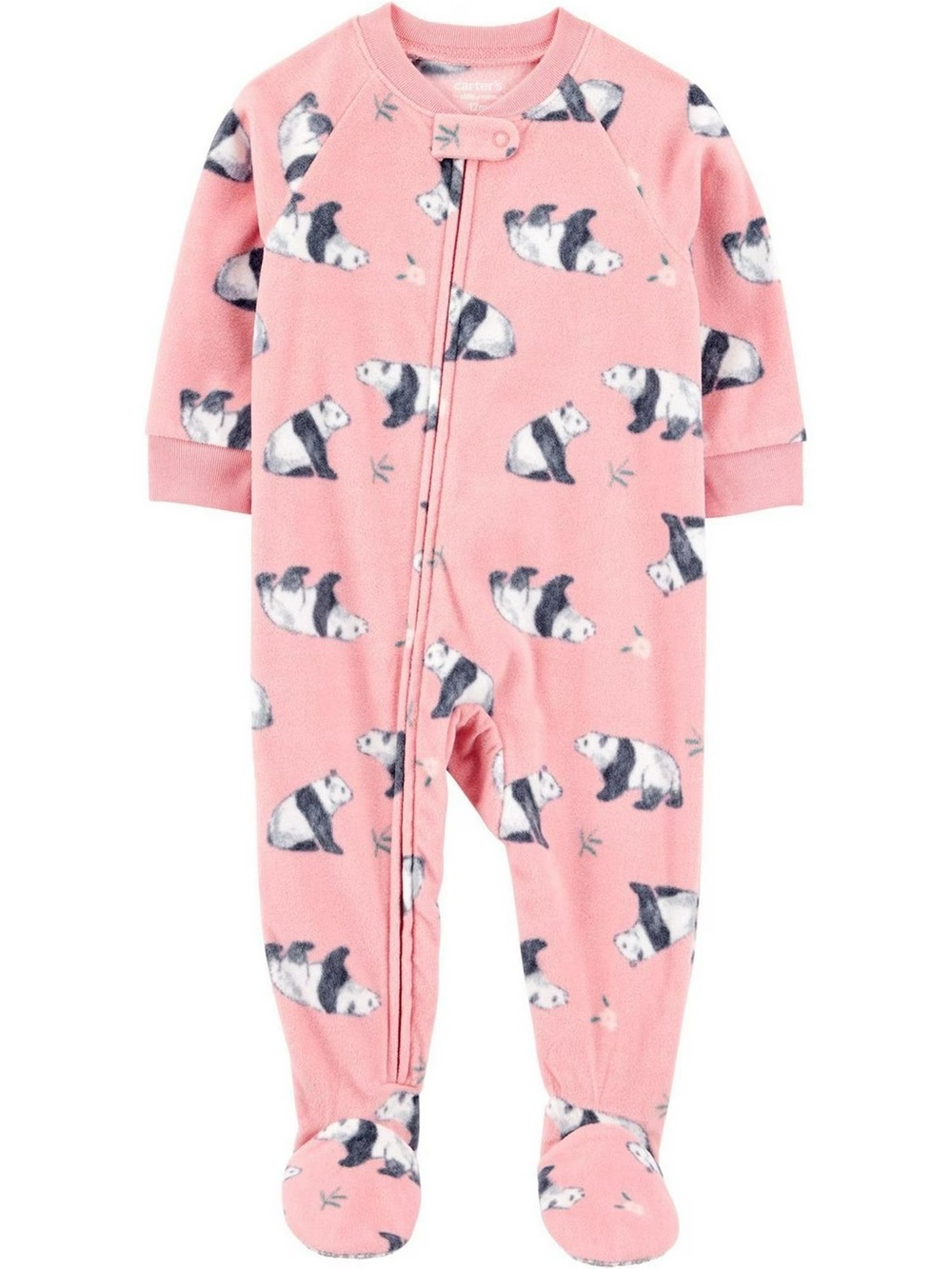 Carter's Pink Panda Footed One-Piece Pajama